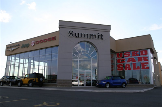 Summit Dodge dealership storefront glazing